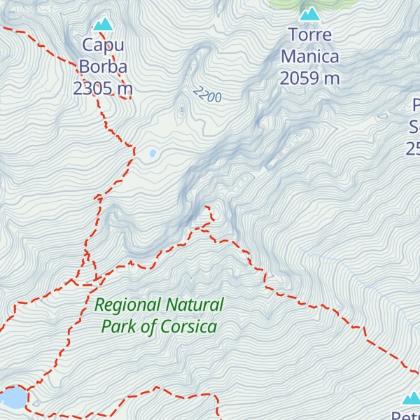 Map of Monte Cinto