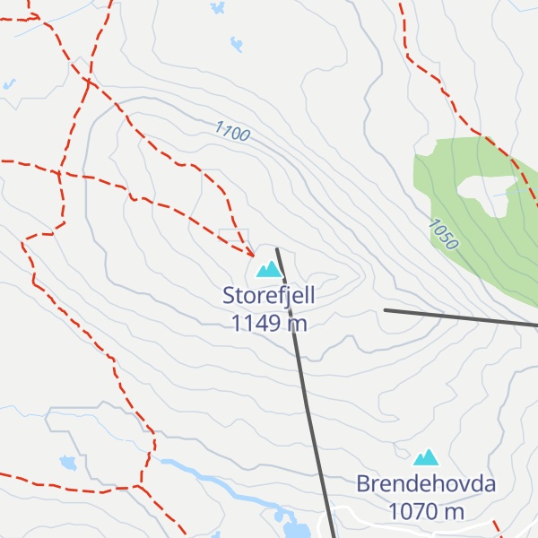 Map of Storefjell