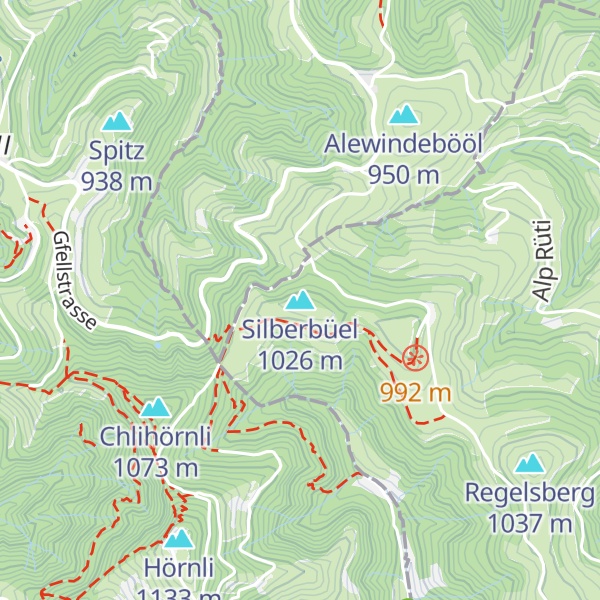 Map of Silberbüel