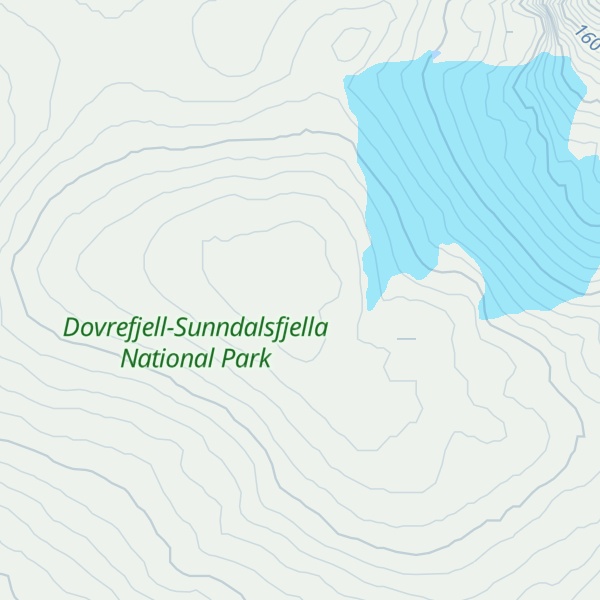 Map of Flatfjellet