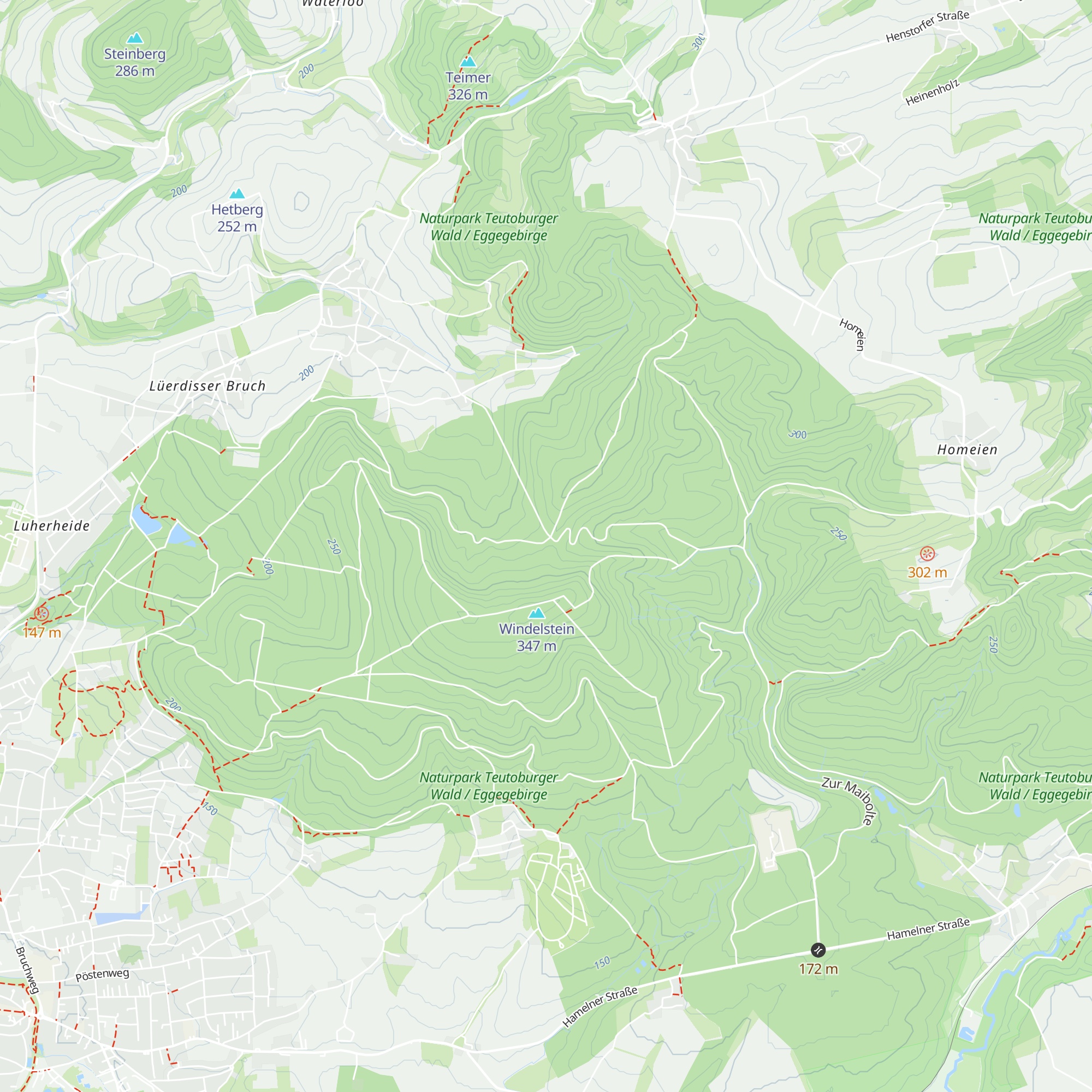 Schutzhütte Verein Alt Lemgo map