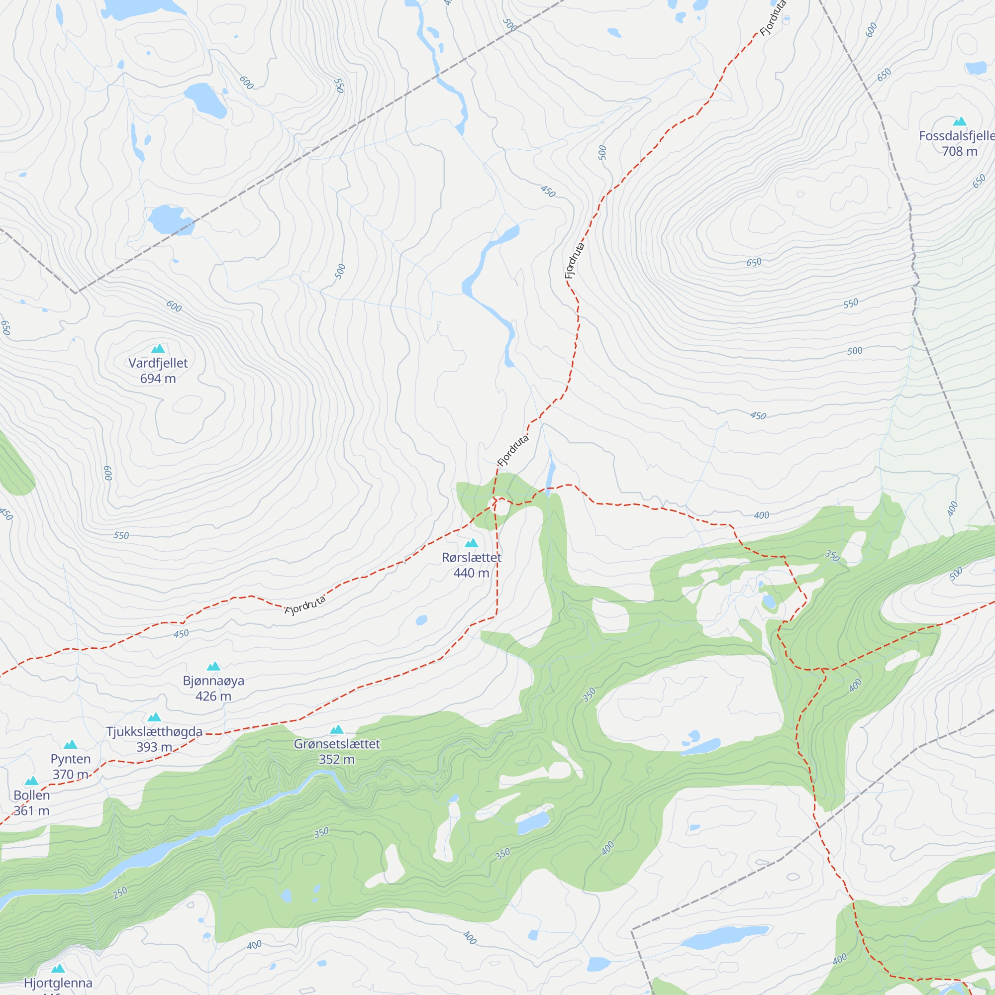 Grytbakksetra map