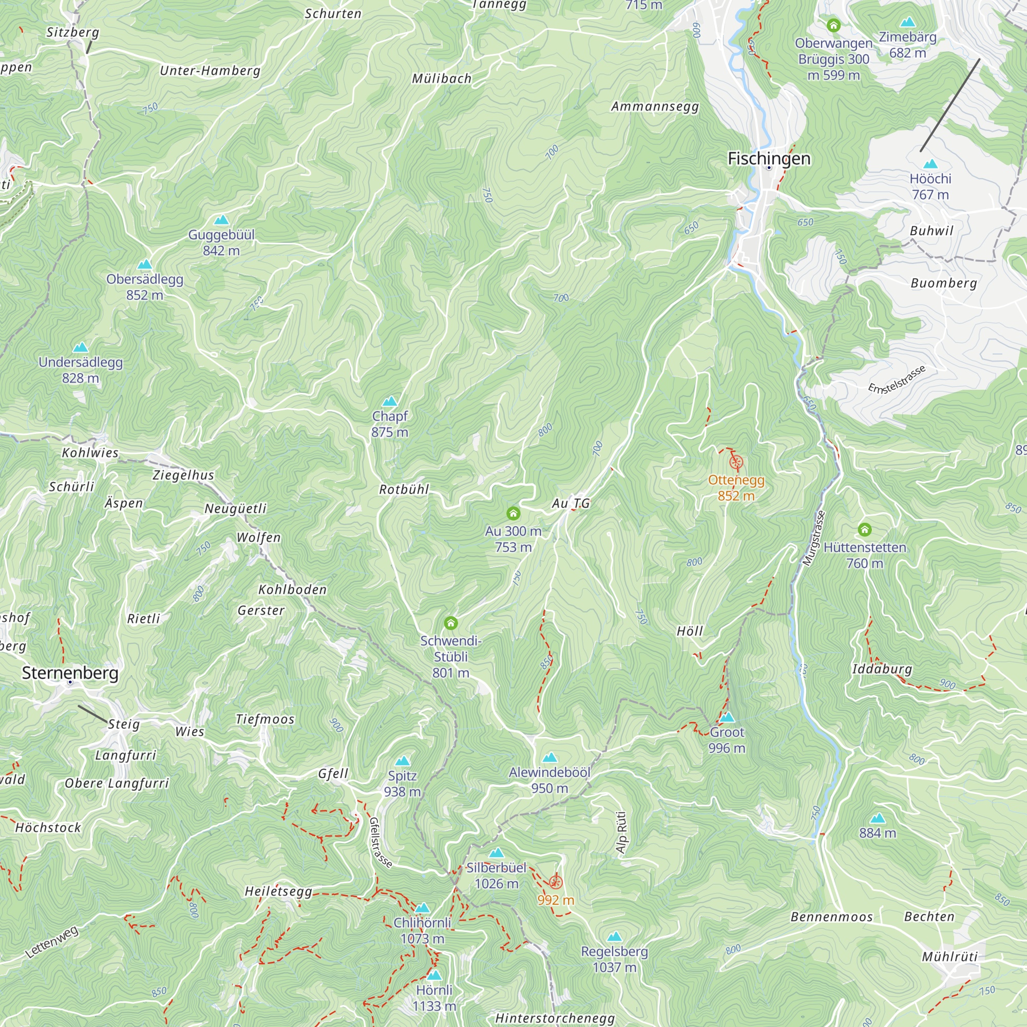 Au 300 m map