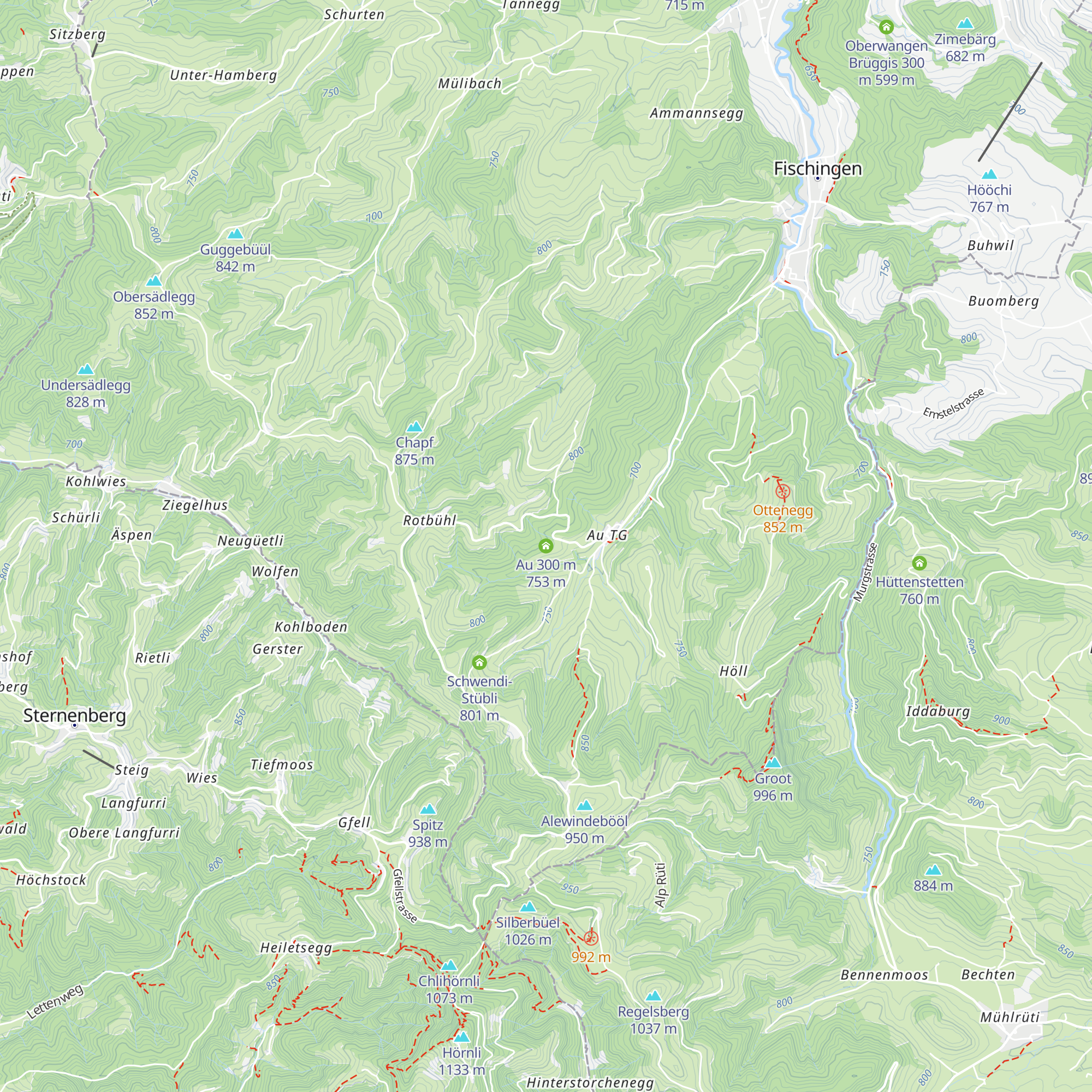 Au 300 m map