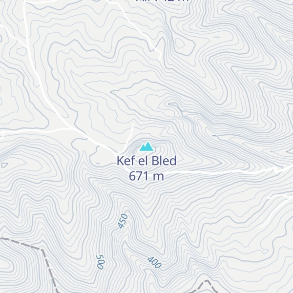 Map of Kef el Bled