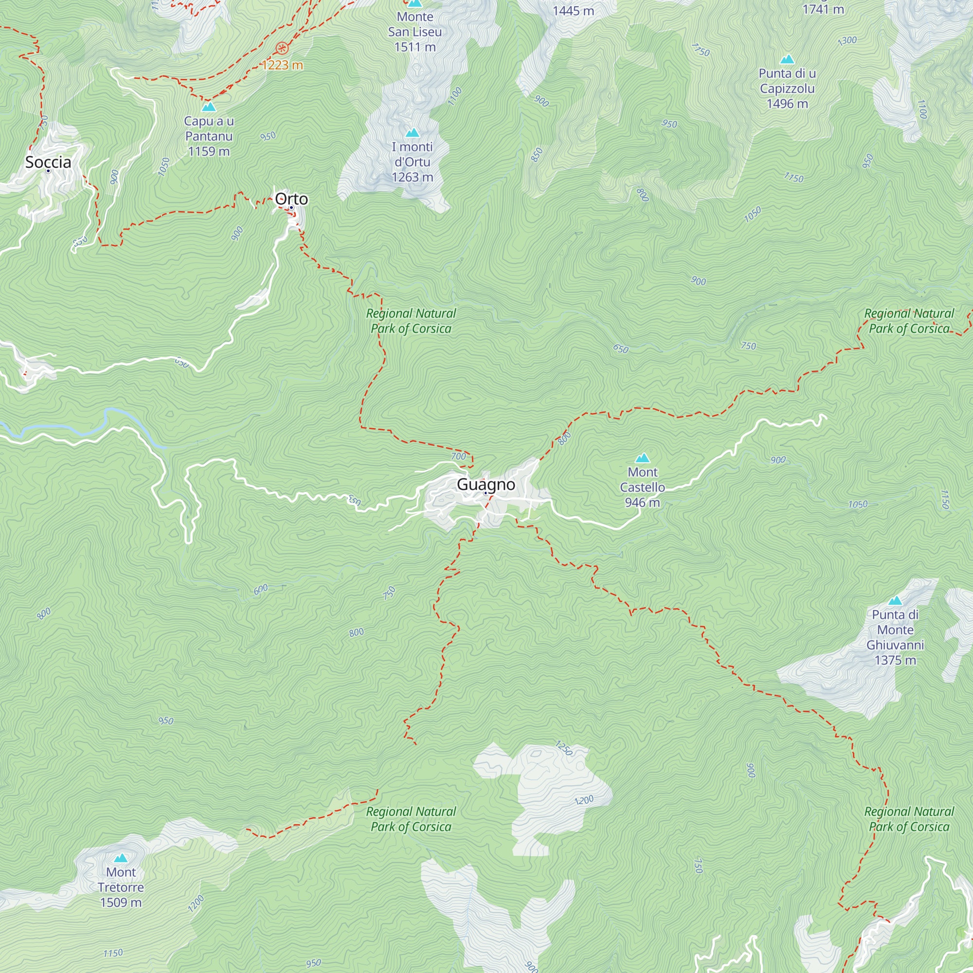Gîte d'étape map