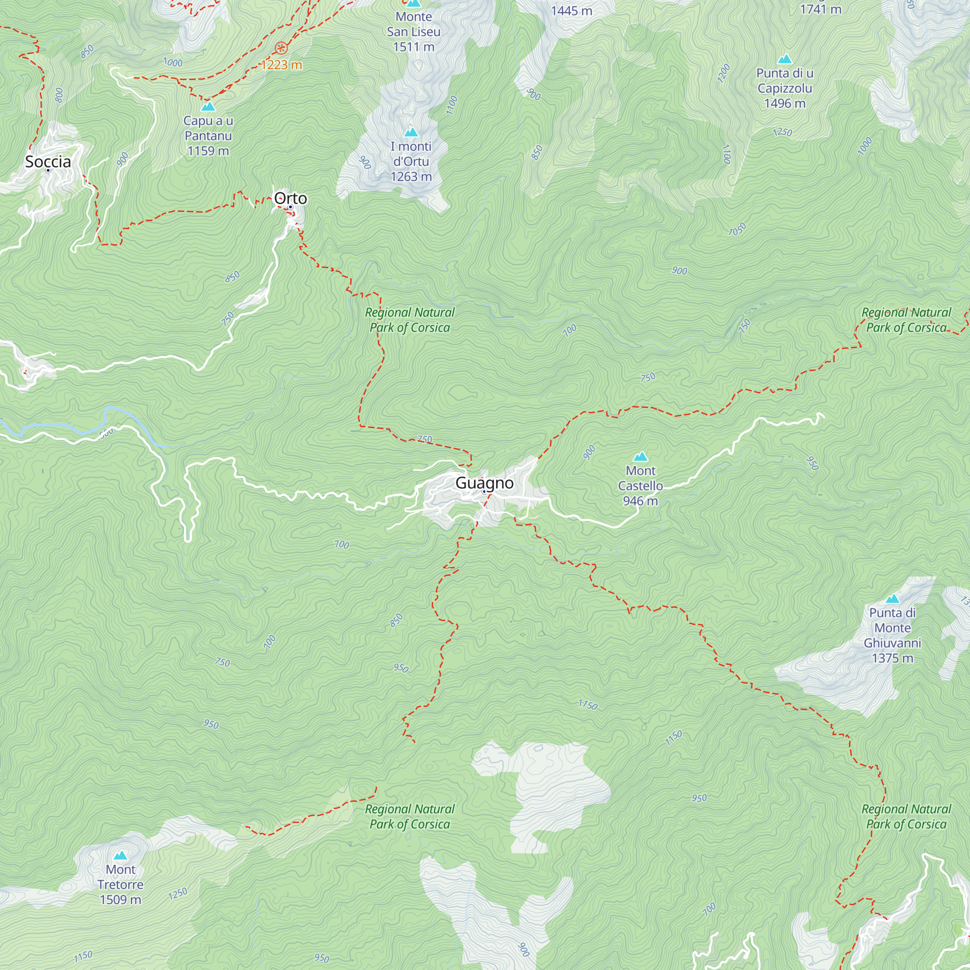 Gîte d'étape map
