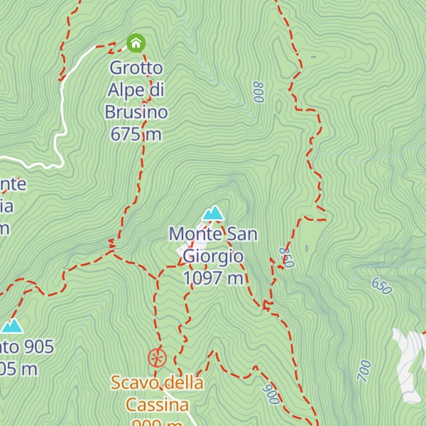 Map of Monte San Giorgio