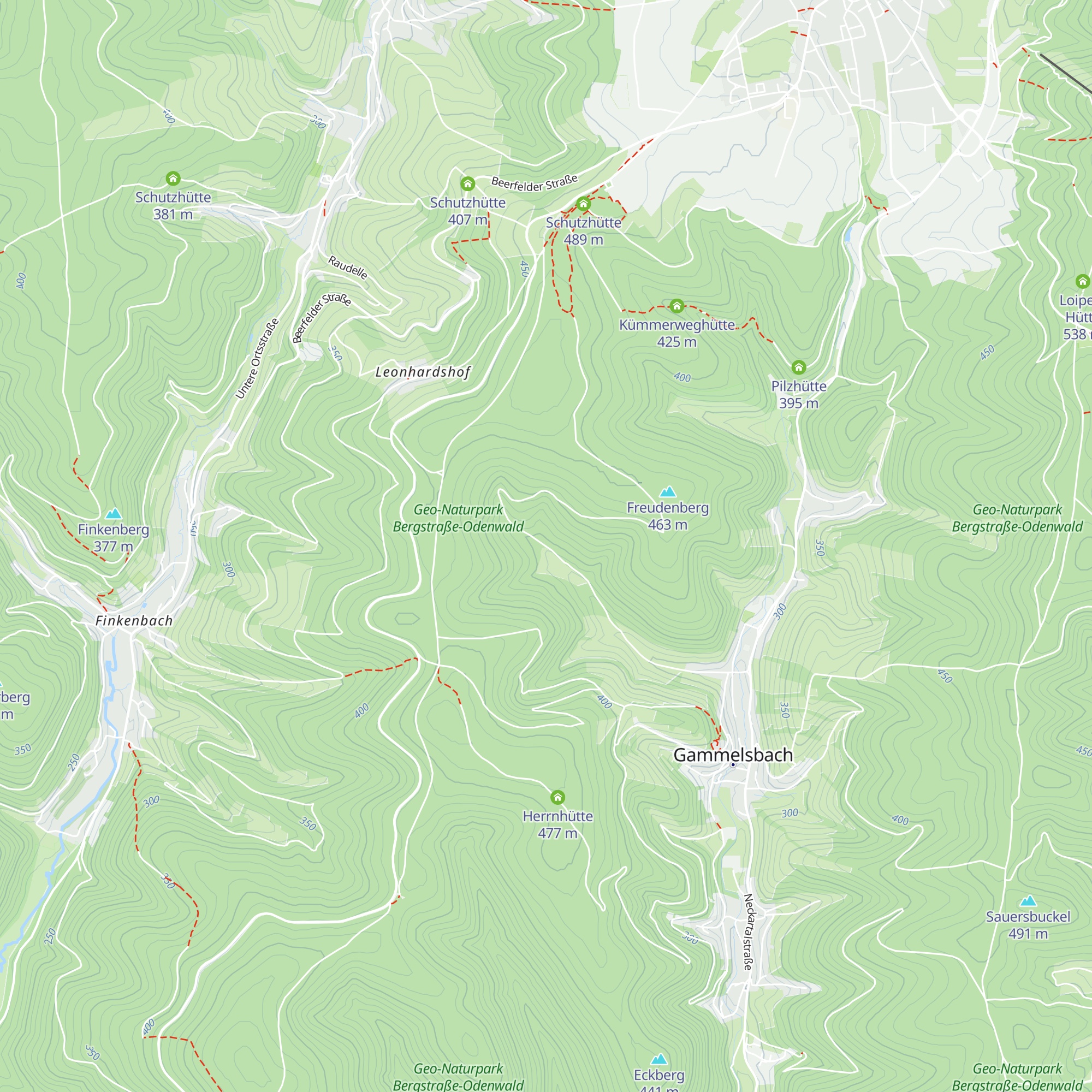 Alte Wiese Hütte map