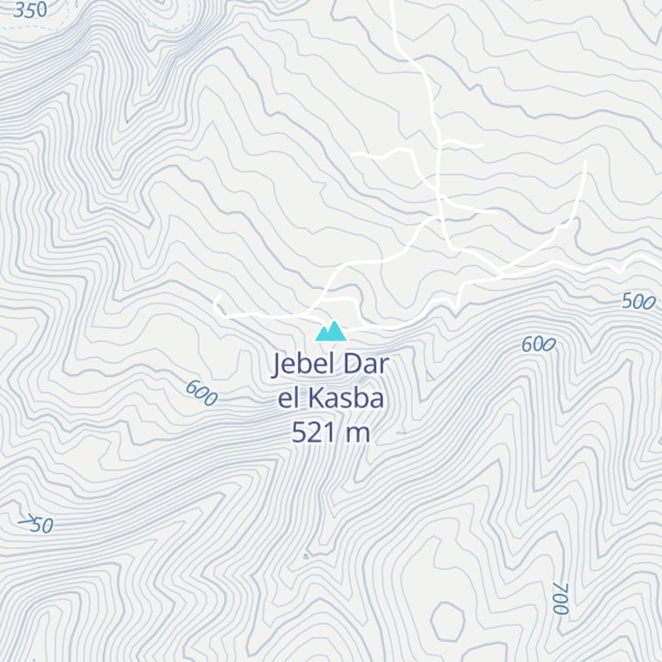 Map of Jebel Dar el Kasba