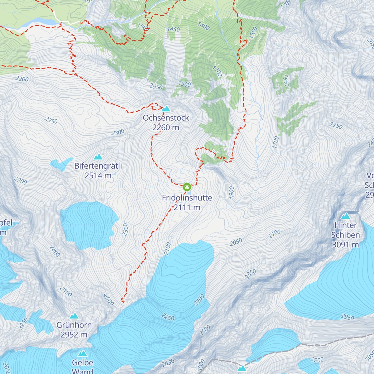 Fridolinshütte map