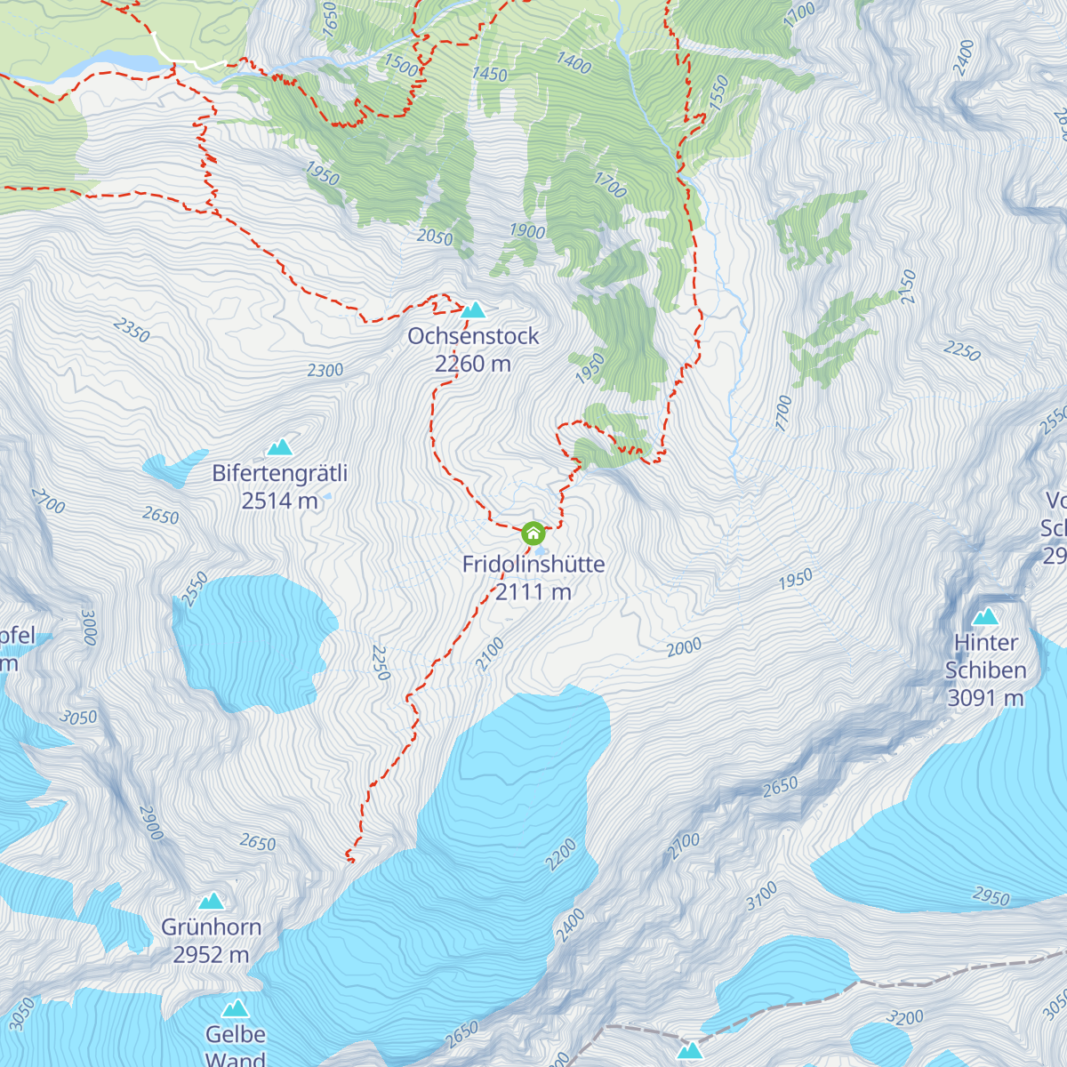 Fridolinshütte map