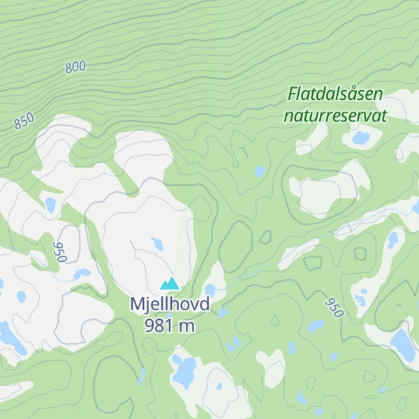 Map of Mjellhovdnatten