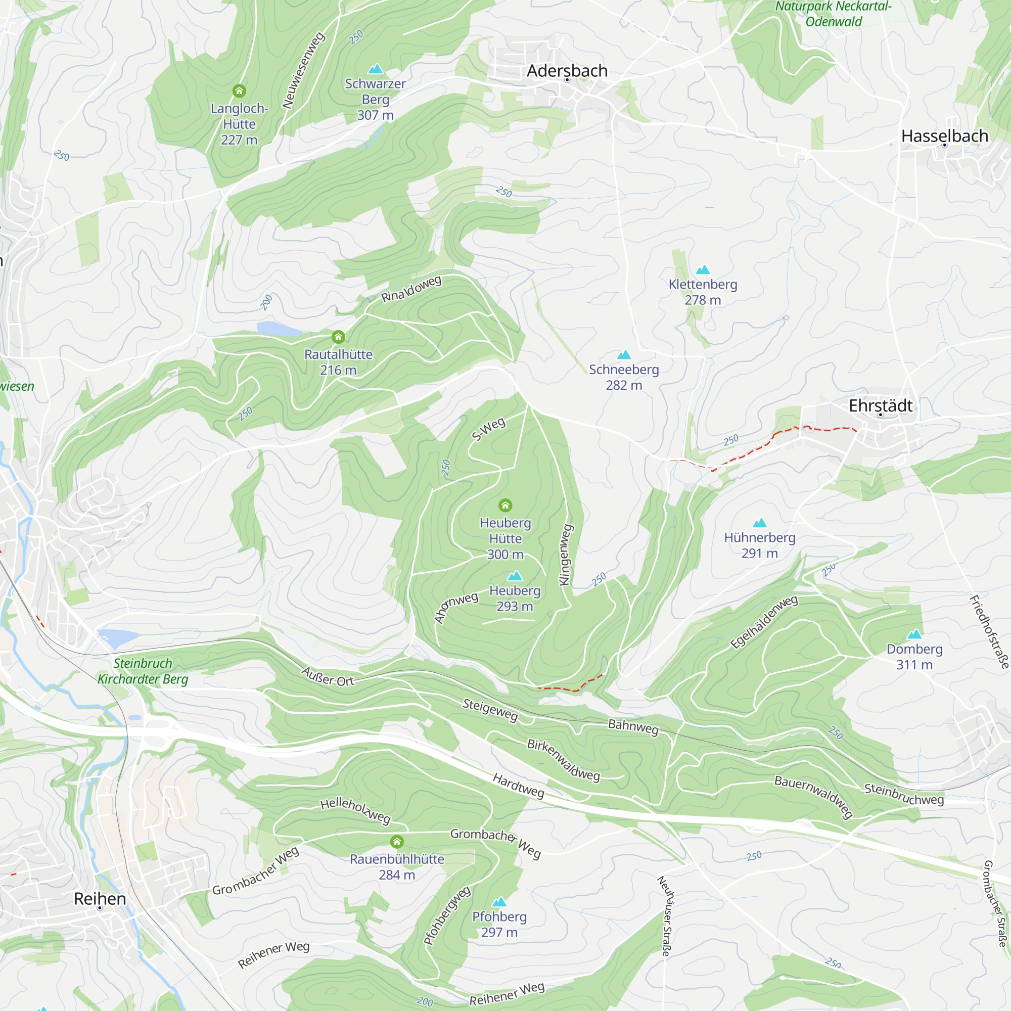 Heuberg Hütte map