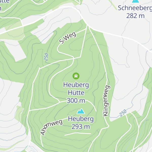 Map of Heuberg Hütte