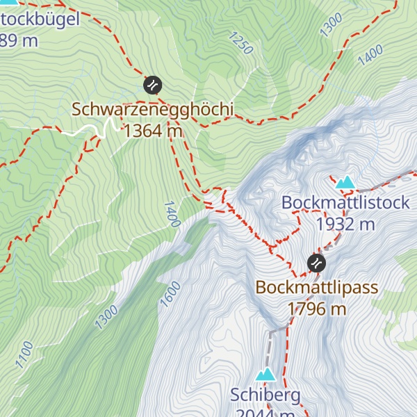 Map of Kletterhütte Bockmattli