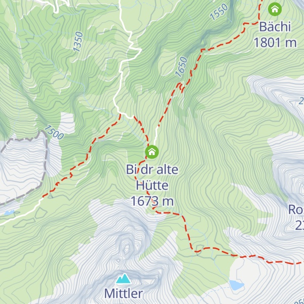Map of Bi dr alte Hütte