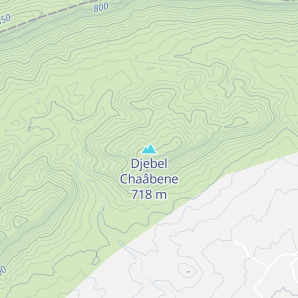 Map of Djebel Chaâbene
