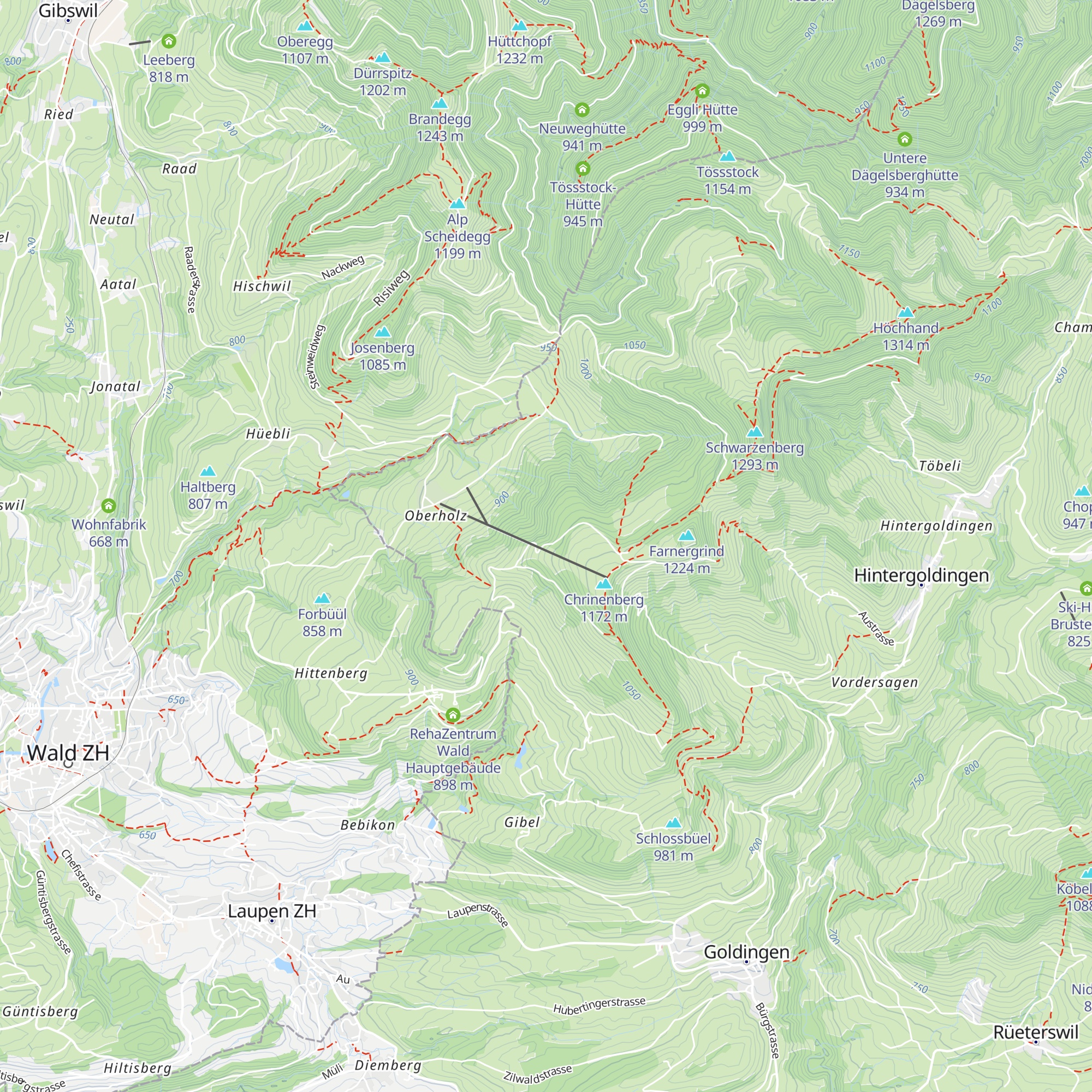Cholihütte map