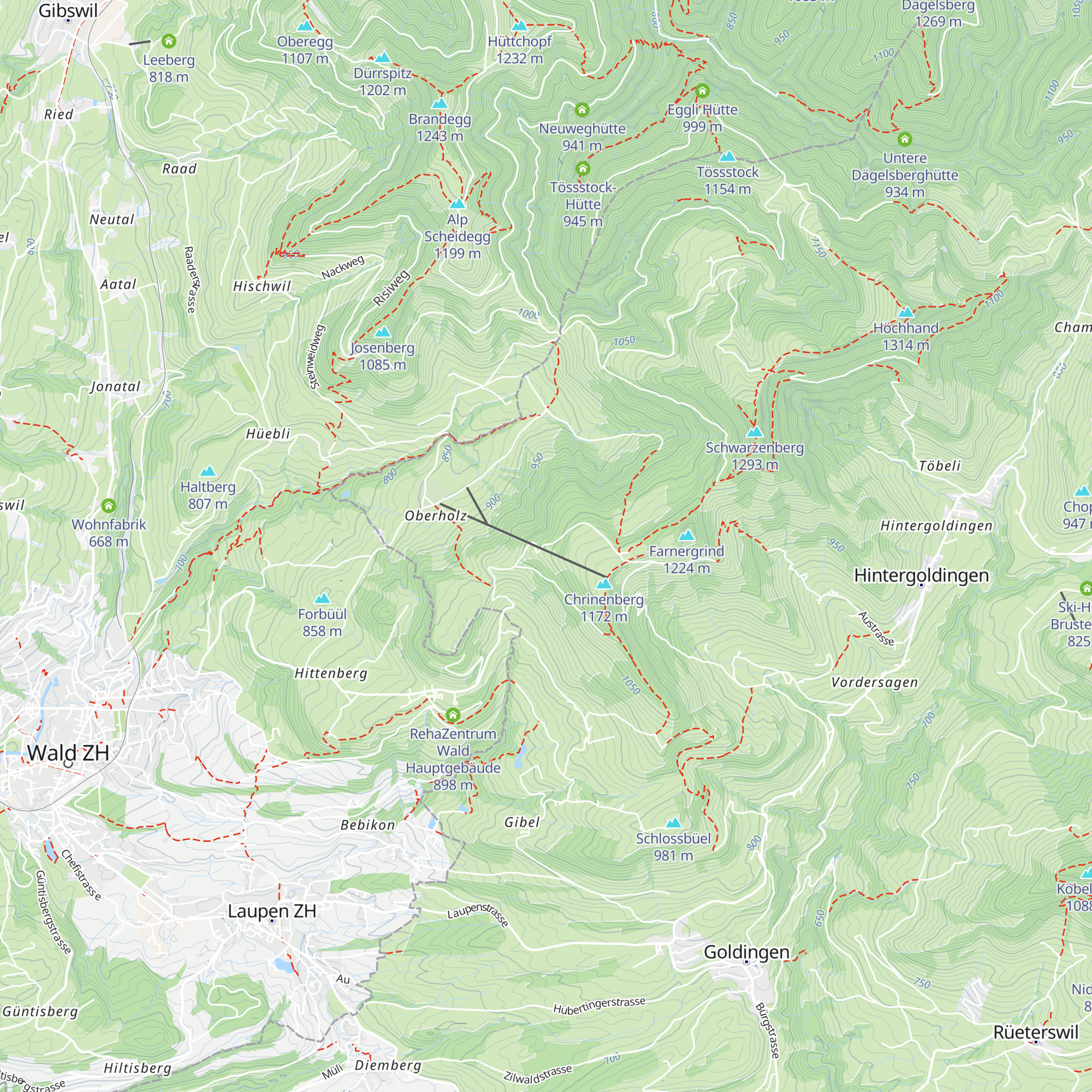 Cholihütte map