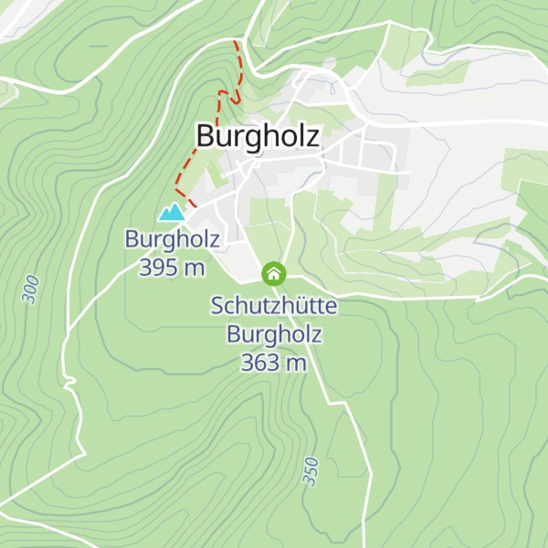 Map of Schutzhütte Burgholz