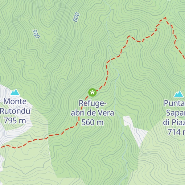 Map of Refuge-abri de Vera
