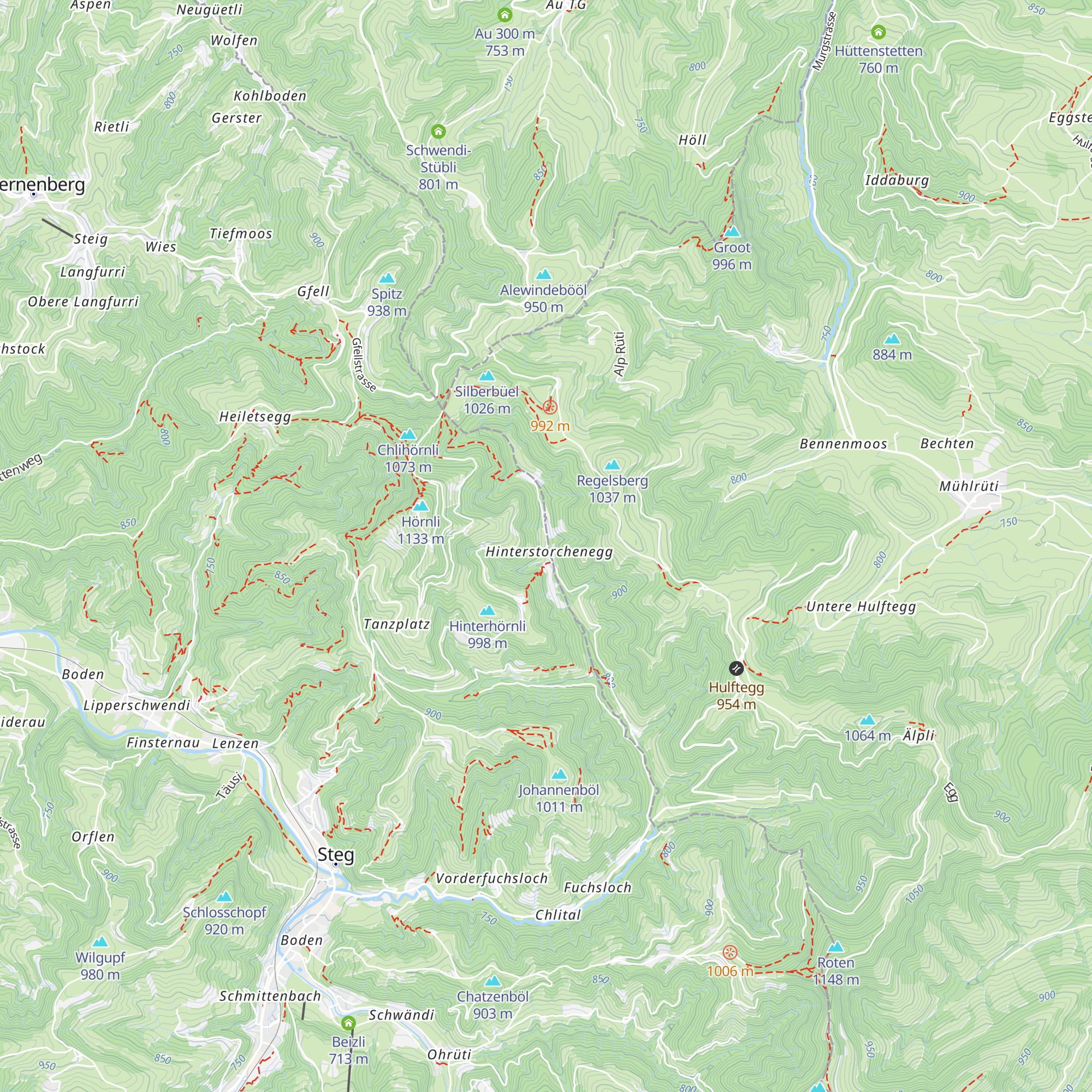 Haus Storchenegg map
