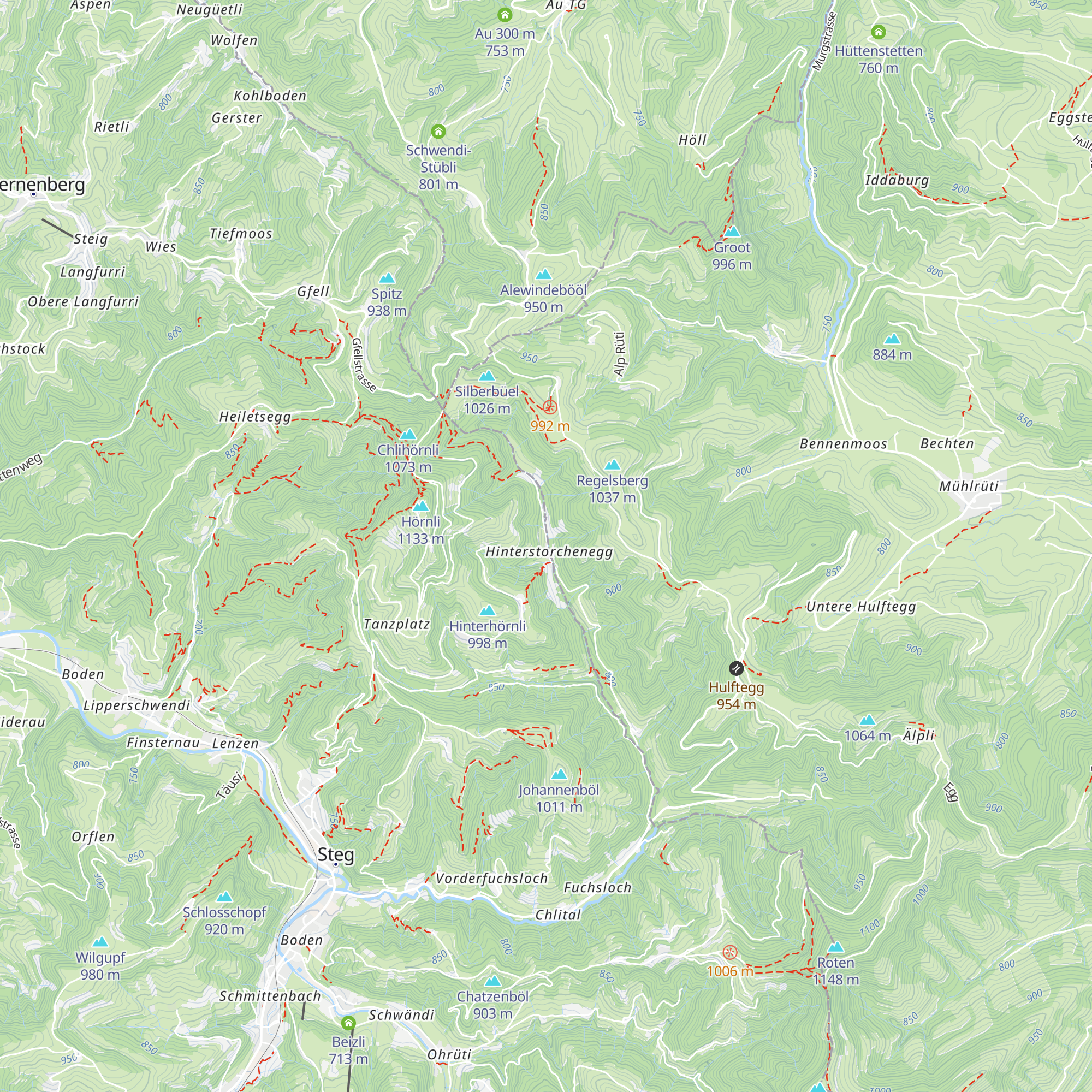 Haus Storchenegg map