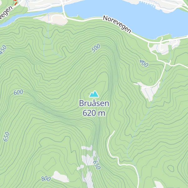 Map of Bruåsen