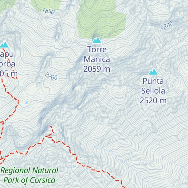 Map of Capu Ciuntrone
