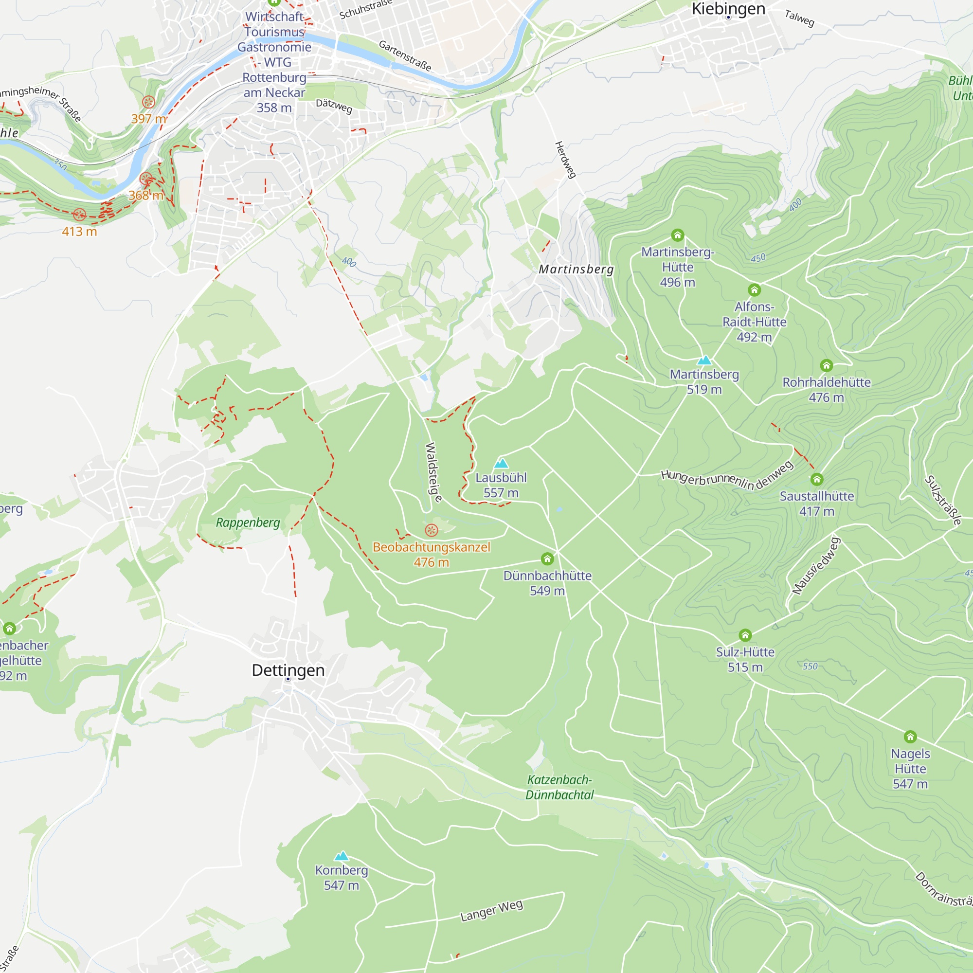 Lausbühl-Hütte map