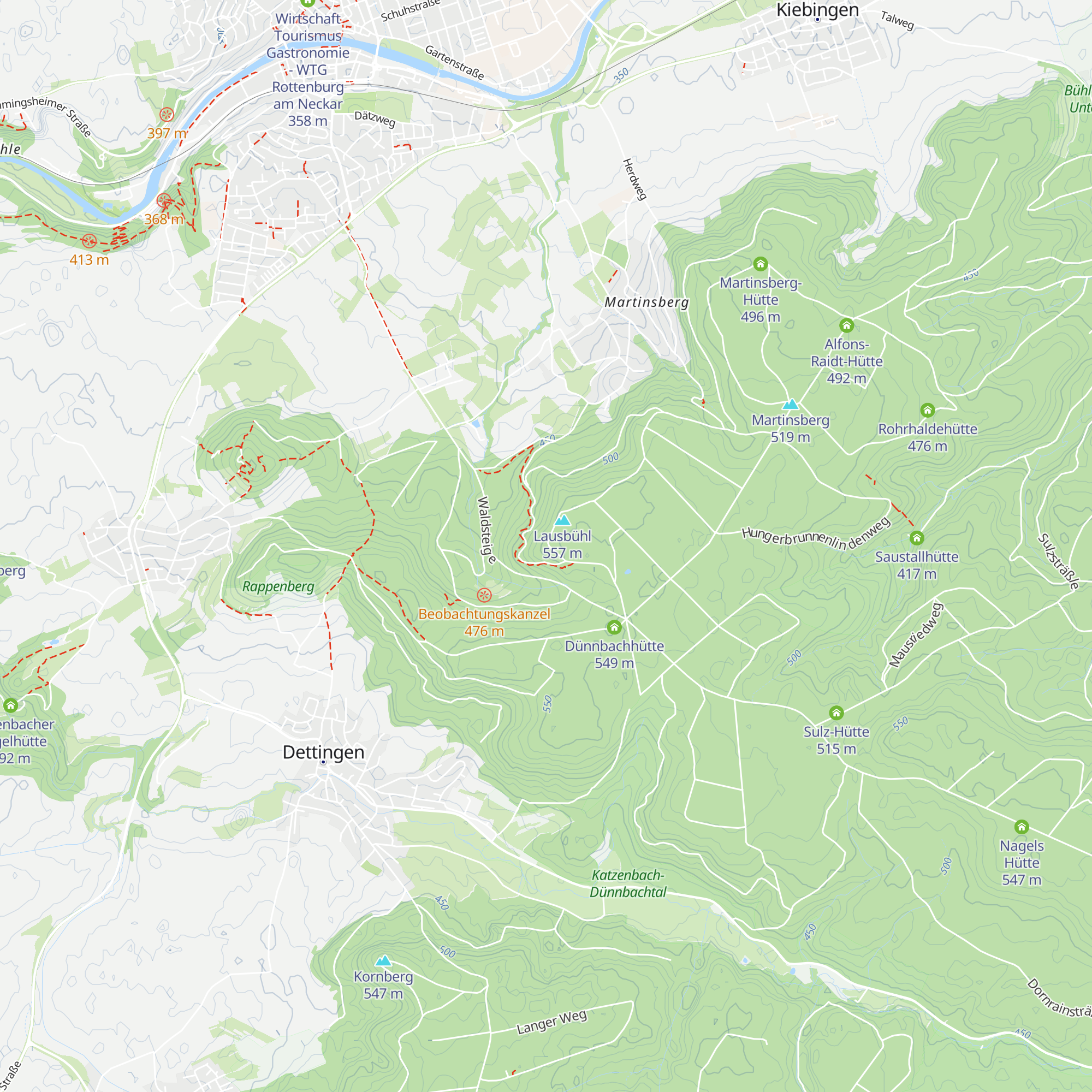 Lausbühl-Hütte map