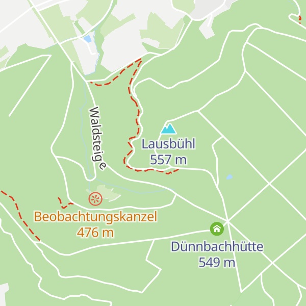 Map of Lausbühl-Hütte