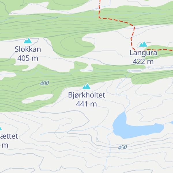 Map of Bjørkholtet