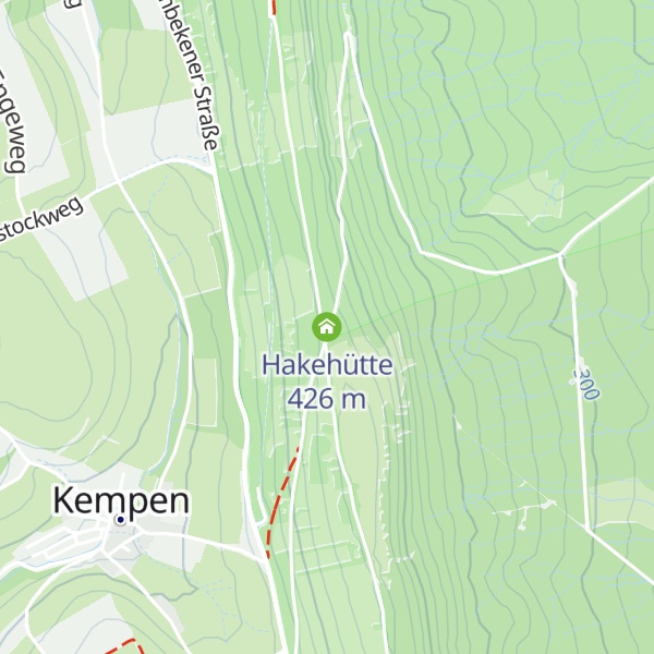 Map of Hakehütte