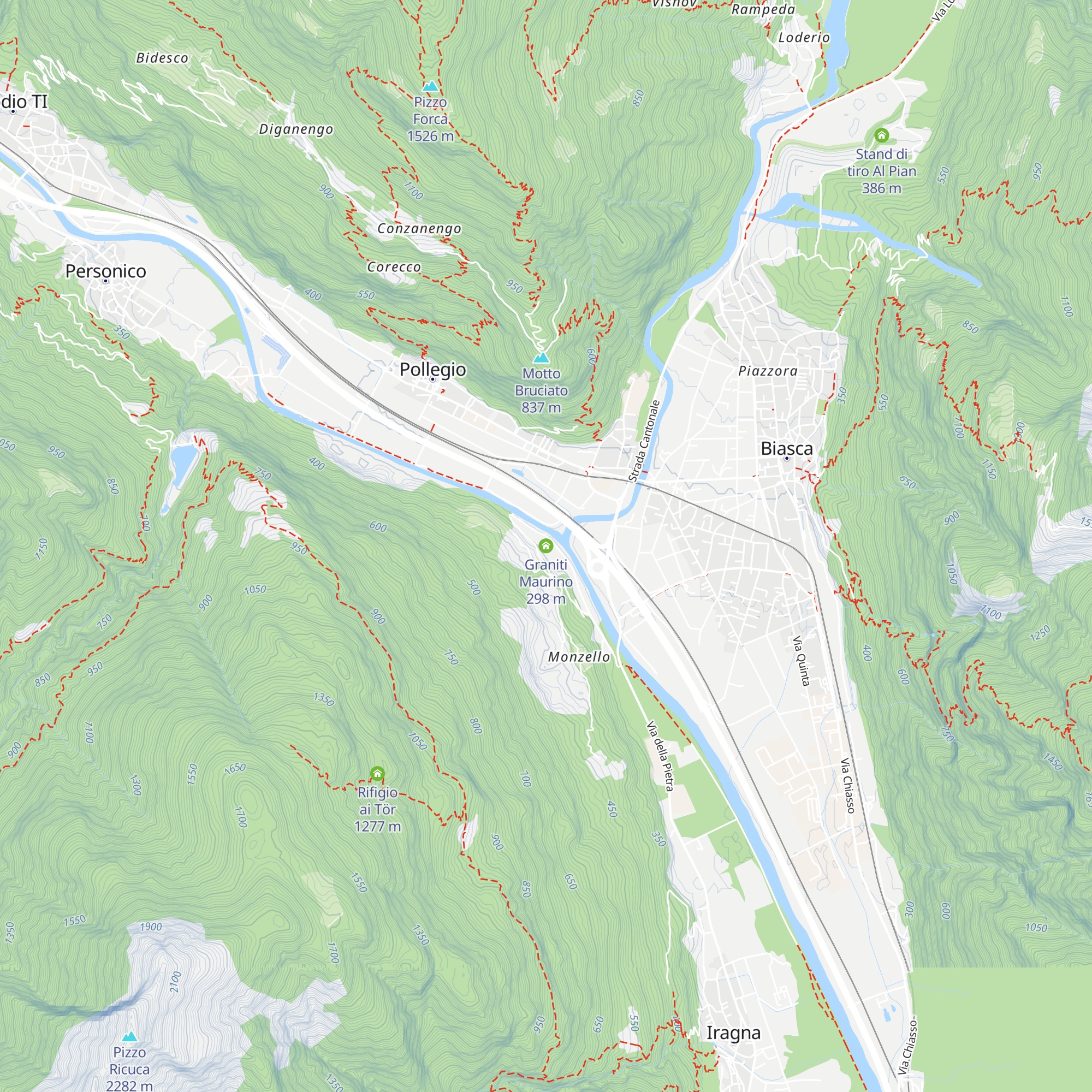 Graniti Maurino map
