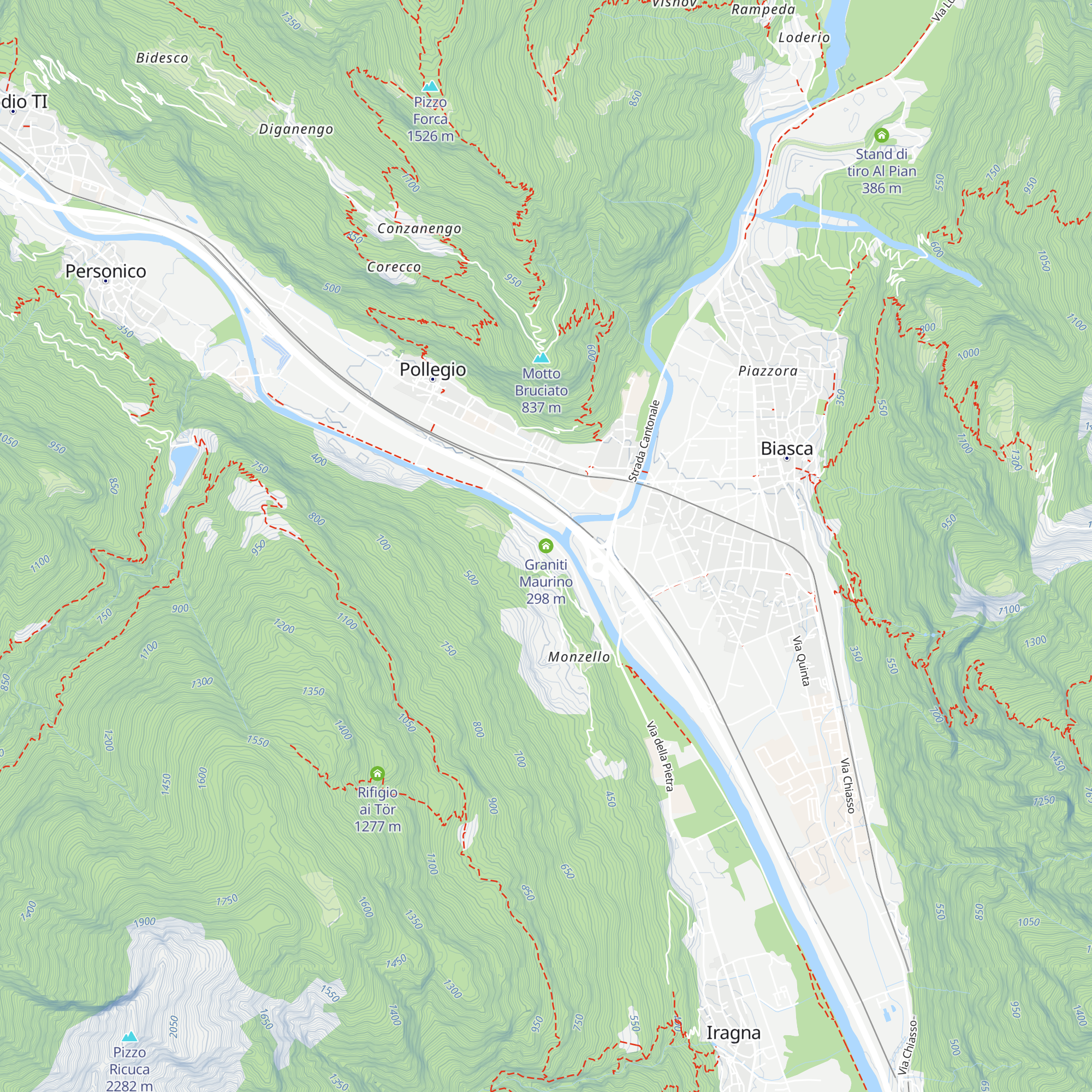 Graniti Maurino map