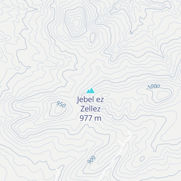 Map of Jebel ez Zellez