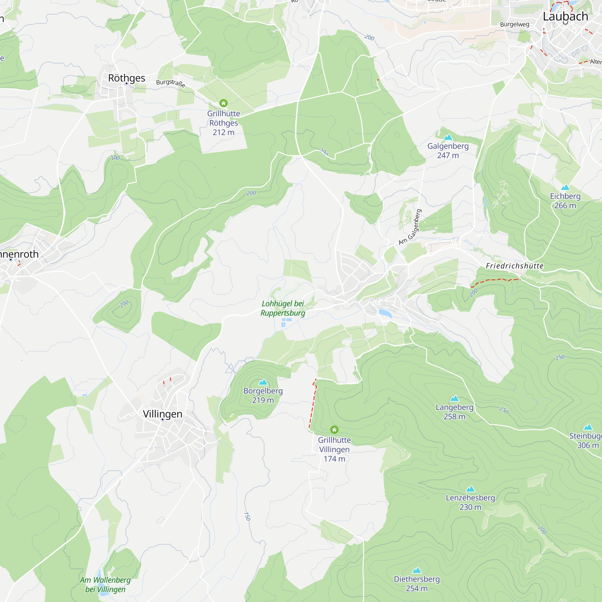 Sportheim + Grillhütte Ruppertsburg map