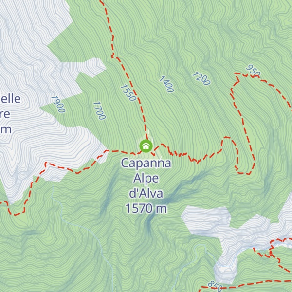 Map of Capanna Alpe d'Alva