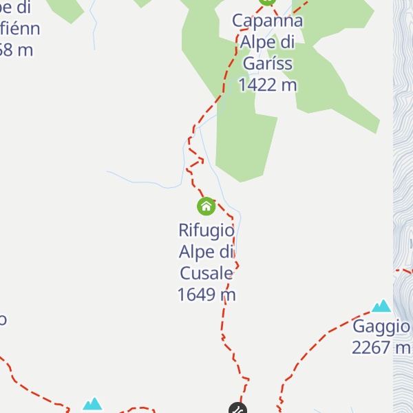 Map of Rifugio Alpe di Cusale