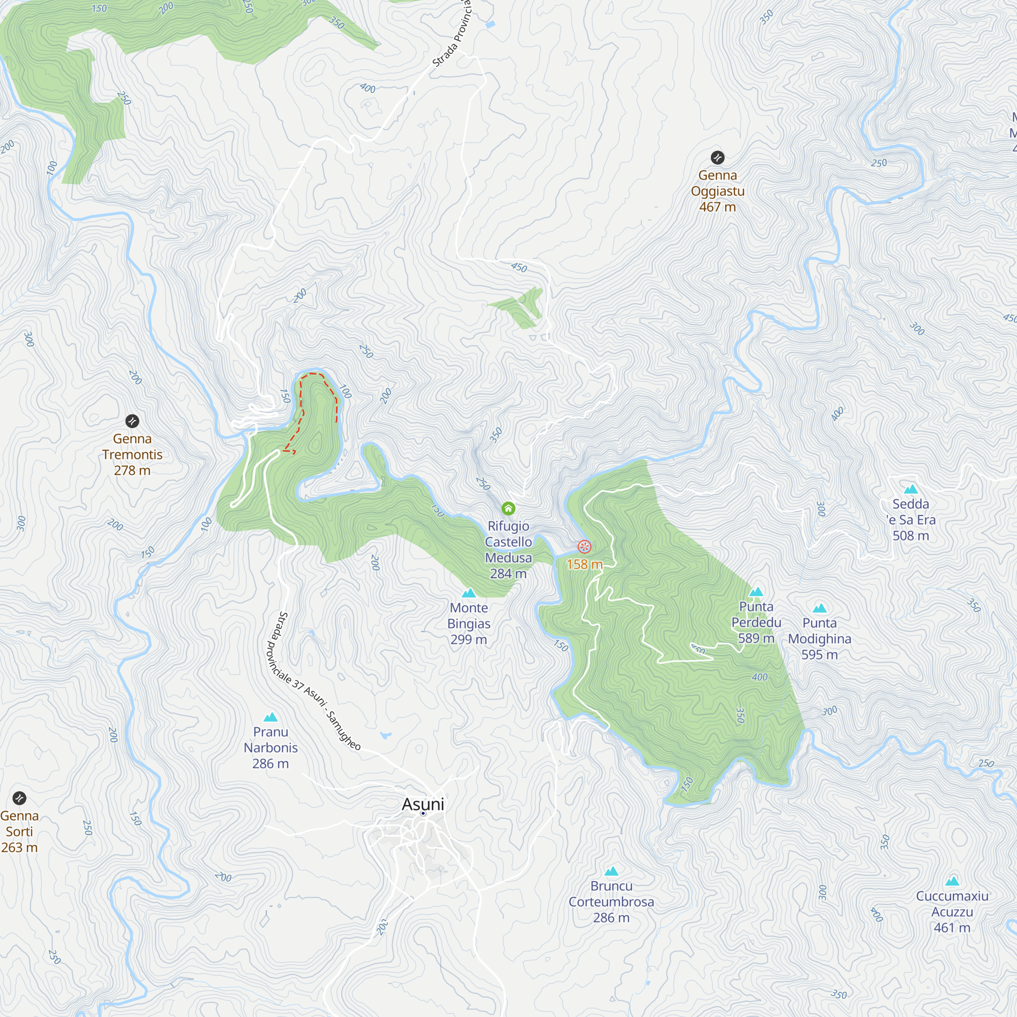 Rifugio Castello Medusa map