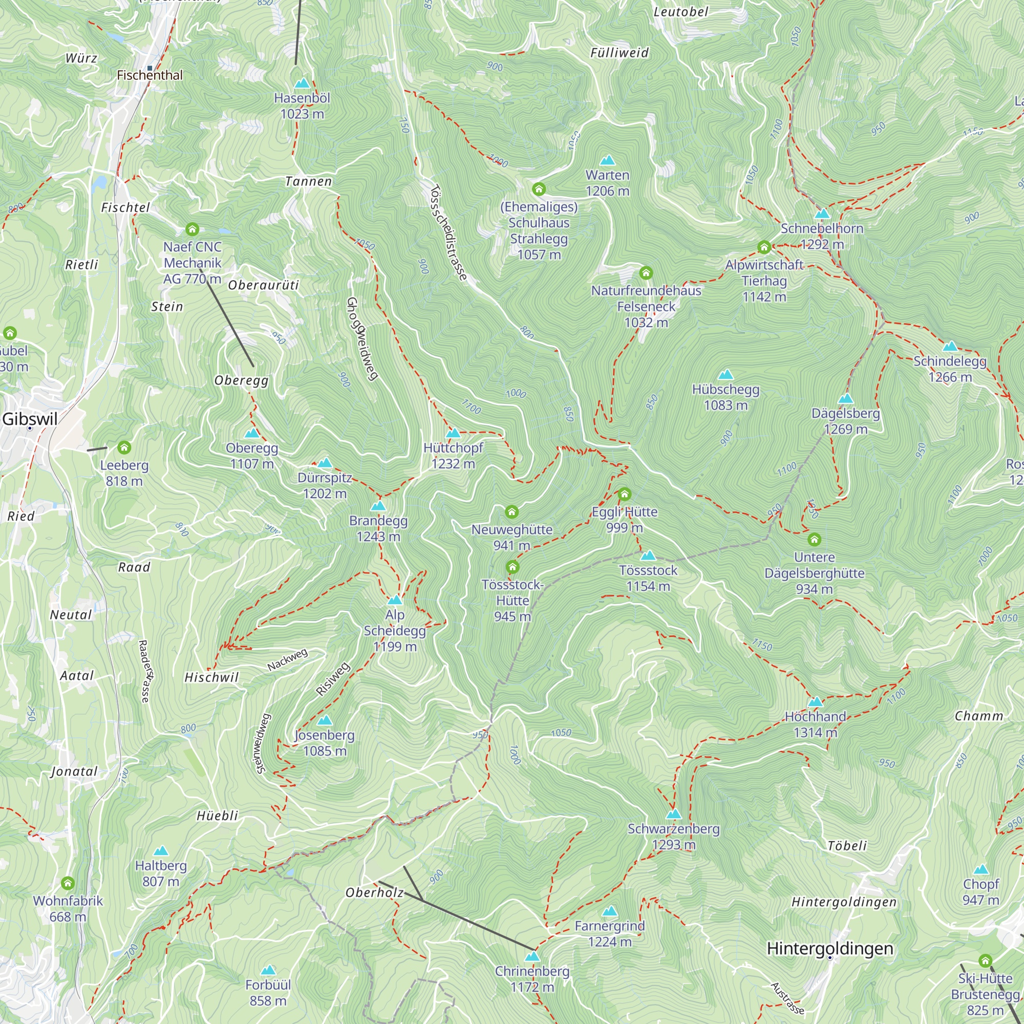 Neuweghütte map