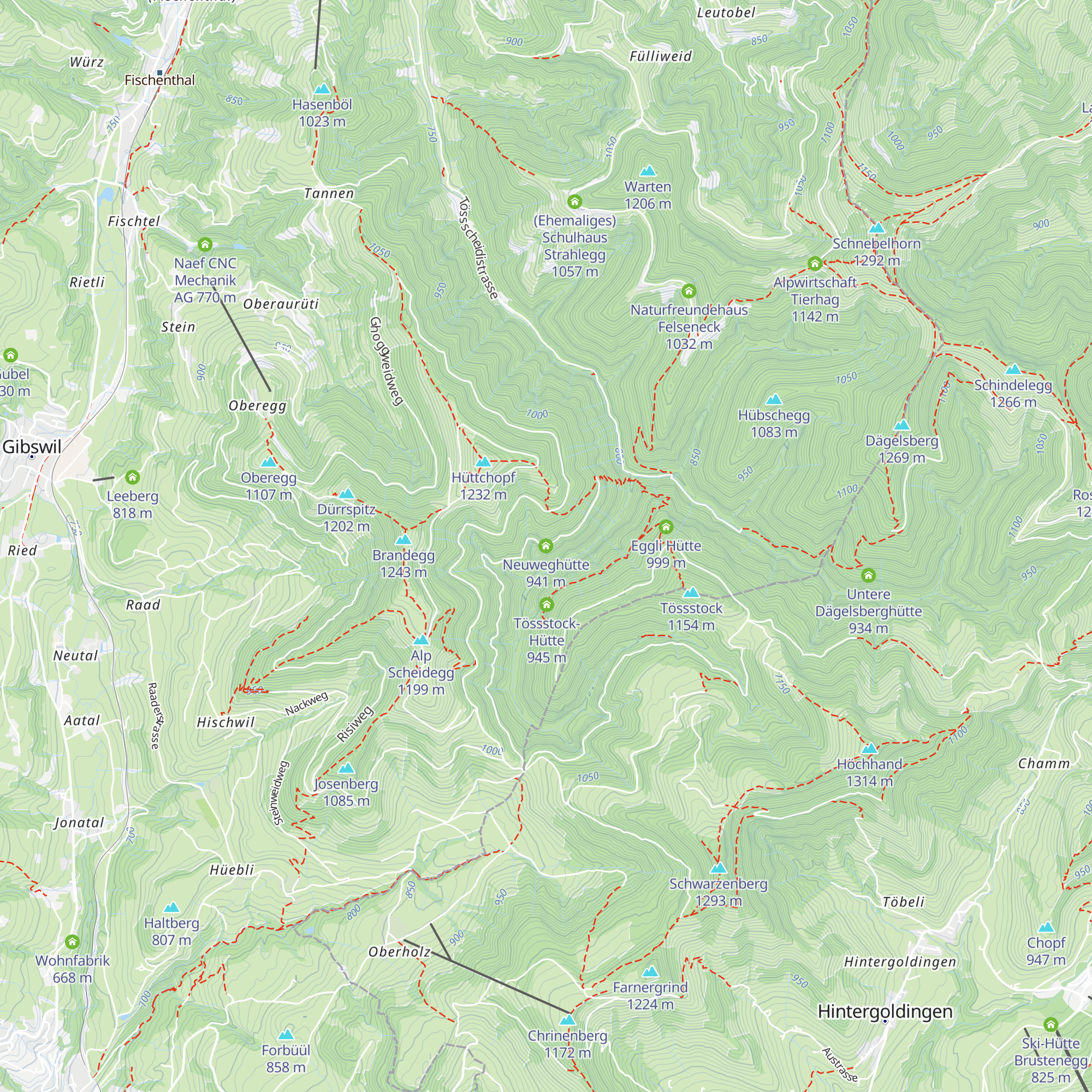 Neuweghütte map