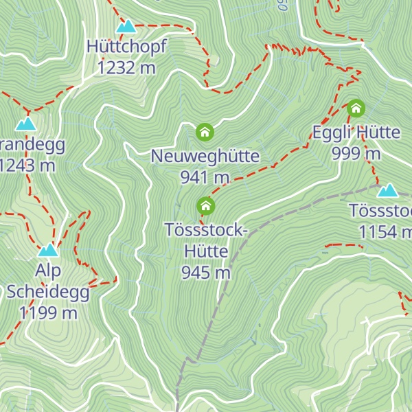 Map of Tössstock-Hütte