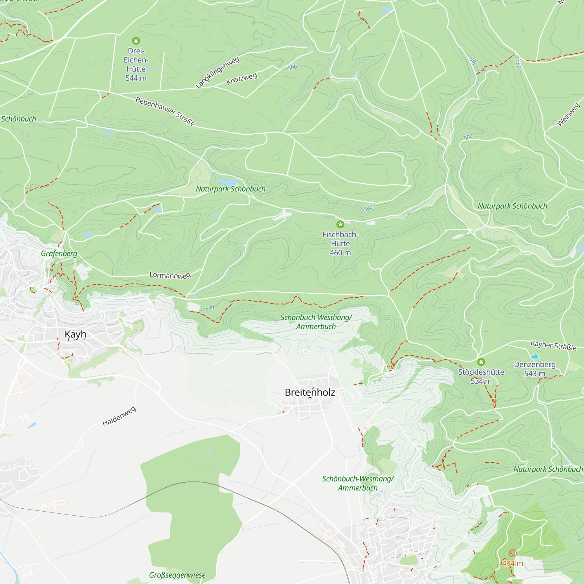 Steighau-Hütte map
