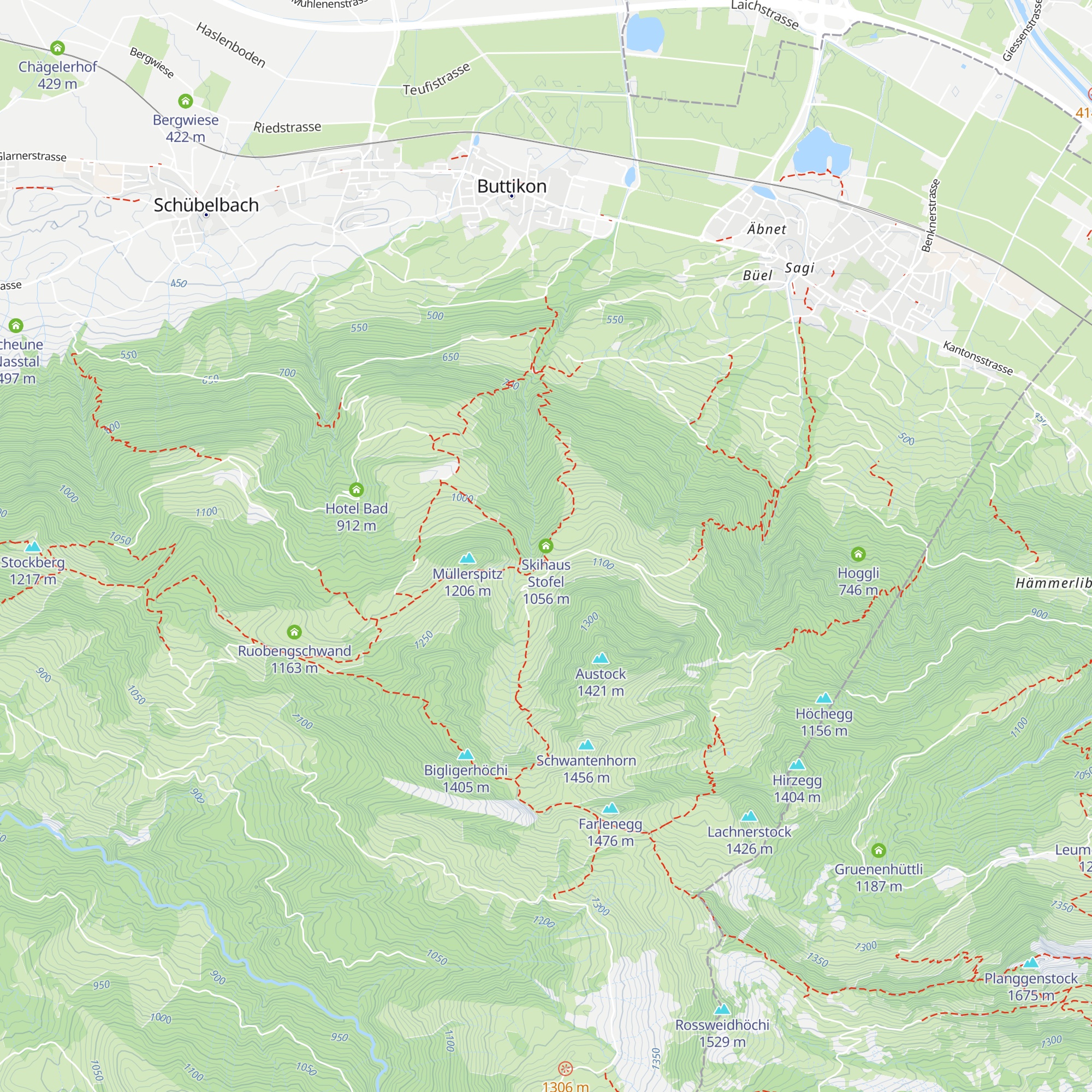 Skihaus Stofel map