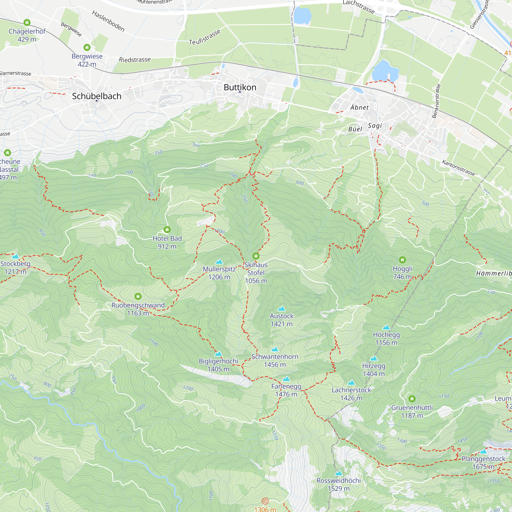 Skihaus Stofel map