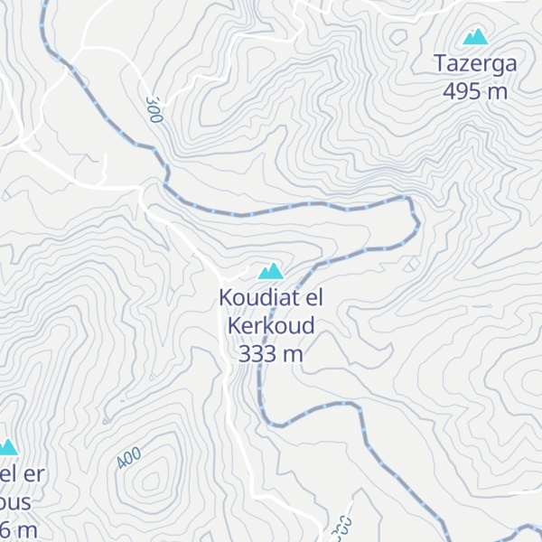 Map of Koudiat el Kerkoud