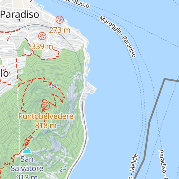 Map of Ristorante Capo San Martino